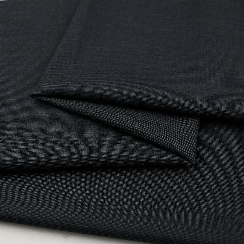100x150cm Dark Patterned Thin Anti-wrinkle Suit Fabric for Clothes Vest Trousers Sewing Checkered Striped Cloth Black Blue
