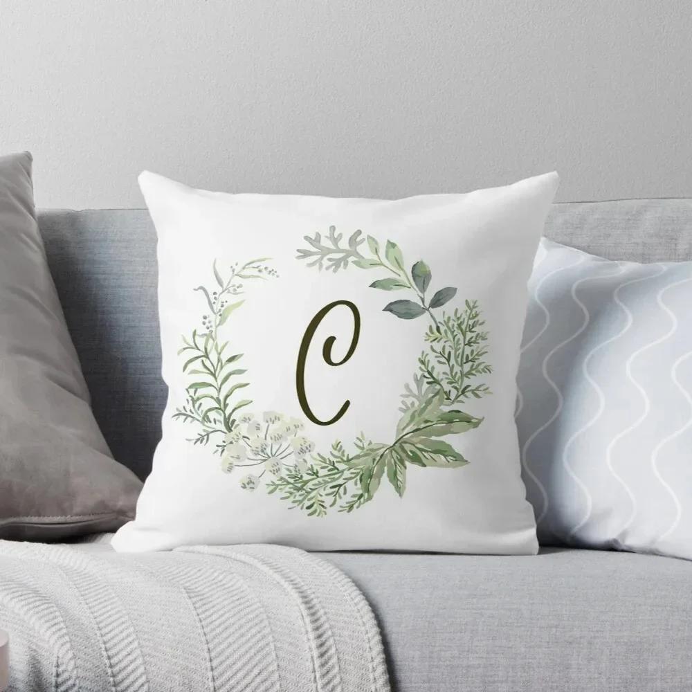 Office Sofa Car Cushion Cover Creative Abstract Letter Flower Print Luxury Home Decoration Pillow Cover