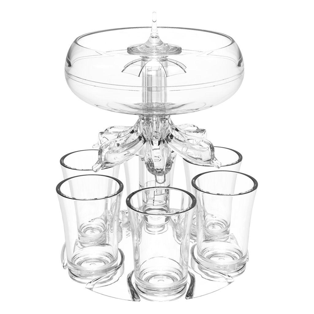 

Glasses Clear Bartender Tool Food Grade Beer Dispenser Rack Bar Accessories Wine Set Wine Dispenser no light