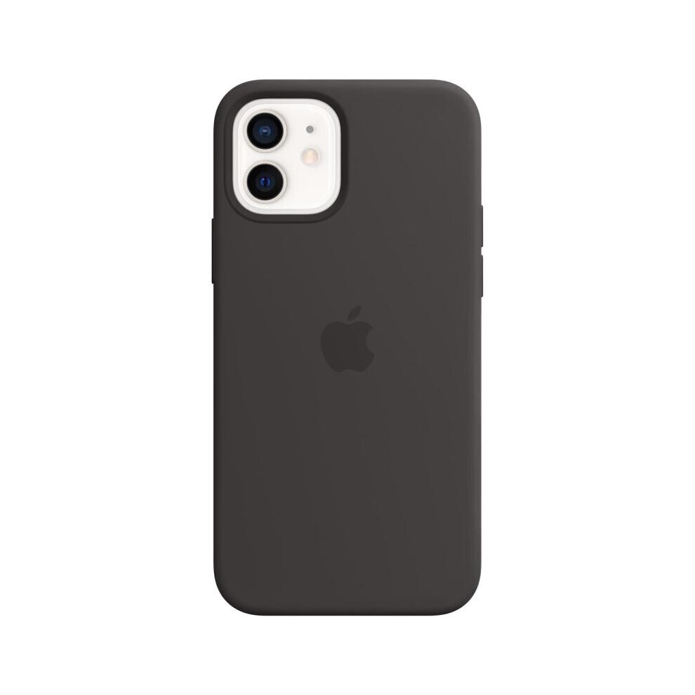 Silikonhülle mit MagSafe für iPhone 12 & 12 Pro - Schwarz