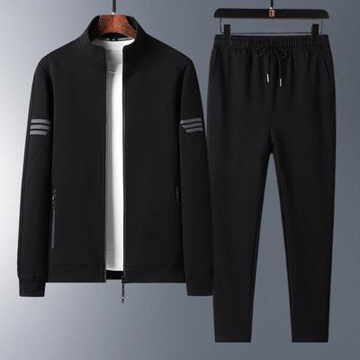 Men's Loose-Fit Track Suit for Middle-Aged and Elderly - Spring/Autumn Casual Jacket