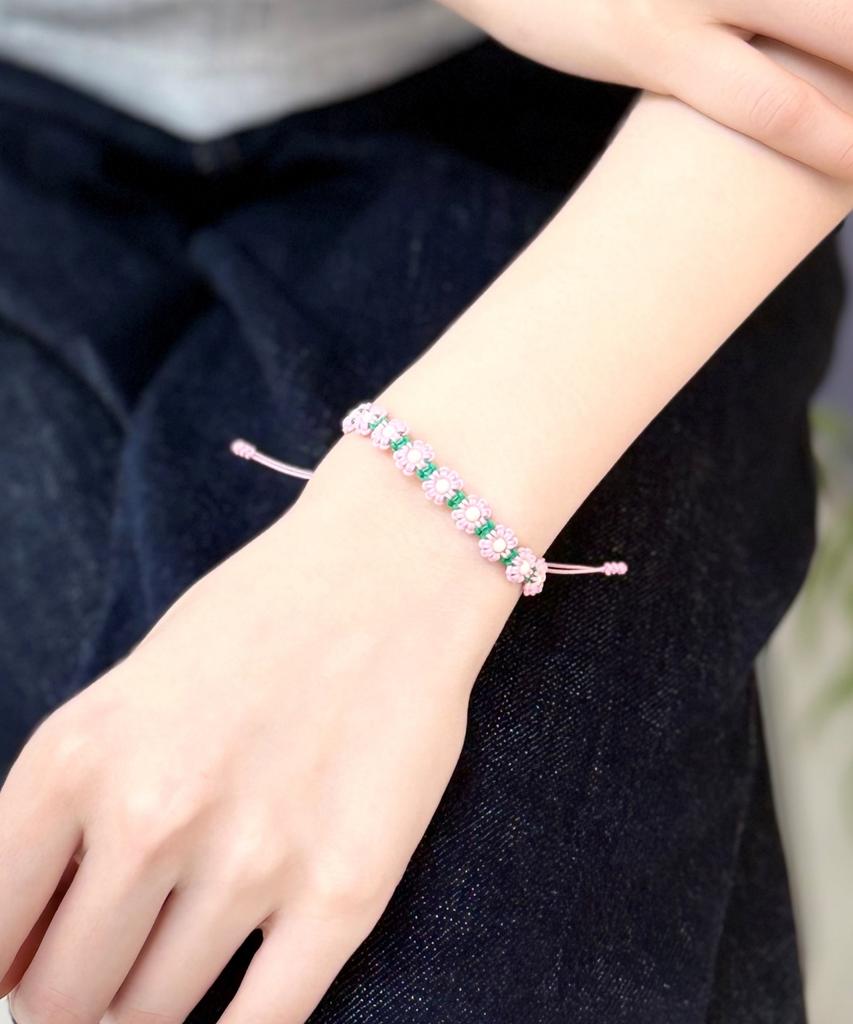 Bonbeau Flower Garden Color Knot Bracelet Flower Garden Handmade Color Knot Bracelet