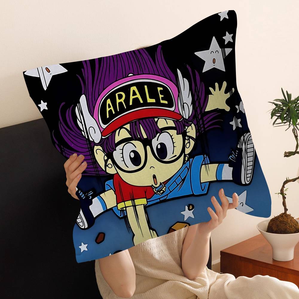 Cute K-Kawaii Dr. Slump Pillowcase Toon Gift Cushion Cover Bedroom Home Sofa Chair Seat Decor Pillow Case