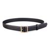 Vintage Minimalist Style Fashionable Child The R0W Minimalist Square Buckle Oil Wax Calfskin Belt