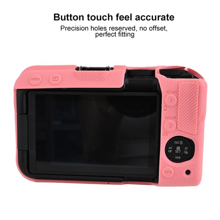 Litchi‑Texture Soft‑Silicone Shock‑Resistant Camera Protective Shell, Anti‑Vibration Cover For Canon EOS R50 V Mirrorless Camera