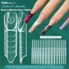 75/150Pcs Reusable Space Nail Forms Transparent French Tip Forms NEW Poly Gel Forms  Home Salon