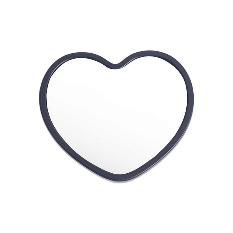1PC Mirror Dormitory Simple Dressing Mirror Love Small Mirror Gift Makeup Mirror Beauty Heart-shaped Mini Student