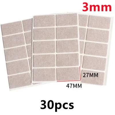 18-128 PCS Felt Chair Leg Pads 3/5mm Thick Floor Scratch Protector Mat Mute Non-slip Self Adhesive DIY Furniture Accessories