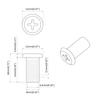 Lock Nut 2 Pcs Nickel Plated M6 X 15 Mm Steel