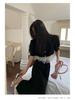Interpret Beauty 2023 Summer Korean Black A-line High Waist Skirt for Women