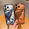 Glitter Diamond Flower Butterfly Case for For Iphone 16 1 14 13 17 Pro Max Air Plus 12 Plating Bling Rhinestone Phone Cover
