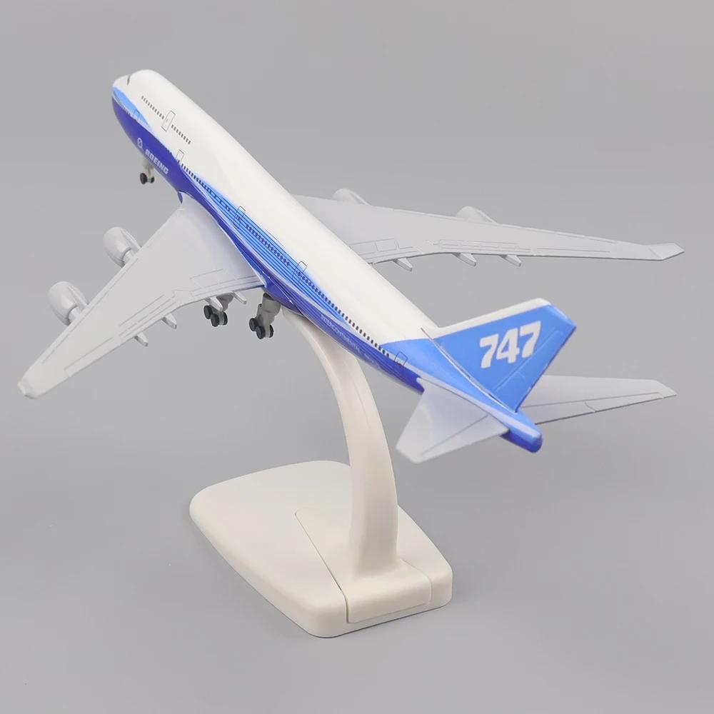 20CM Αυθεντικό Μοντέλο Αεροσκάφους B747 Αντίγραφο Υλικό Κράματος Αναμνηστικό Δώρο Αεροπλάνο με Βάση Τροχών Συλλεκτικό για Ενθουσιώδη Αεροπορίας