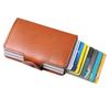 Men Genuine Leather Business Credit Card Holder Money Clip Cash Holder Wallet Purse