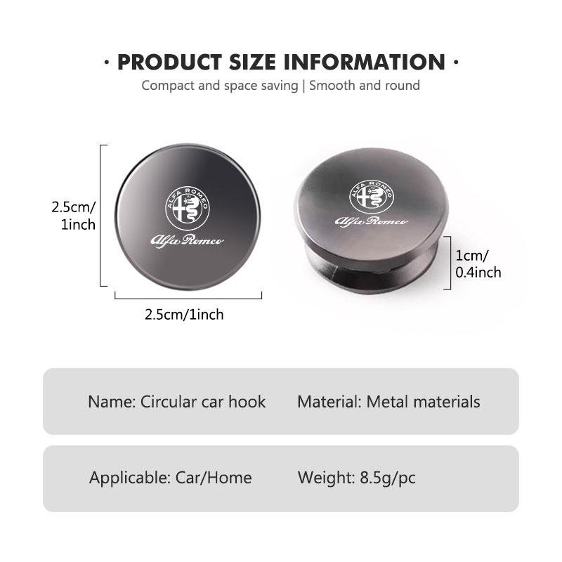 Car Stickers For Alfa Romeo For Alfa Romeo Car Multifunctional Mini Hooks Interior Storage Holder Auto Accessories Giulietta 940