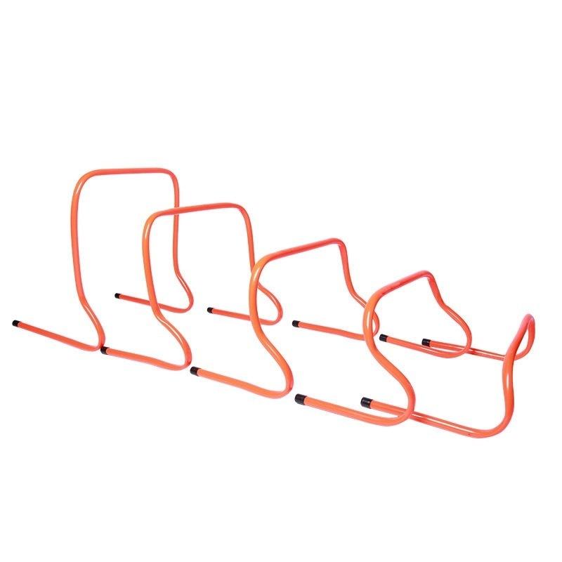 Bright Orange Agility Training Hurdles Durable PVC Non-Slip Feet for Soccer Football Field Speed Practice