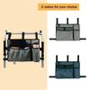 Large Capacity Walker Pouch Attachments Adjustable Strap Walker Organizer Pouch