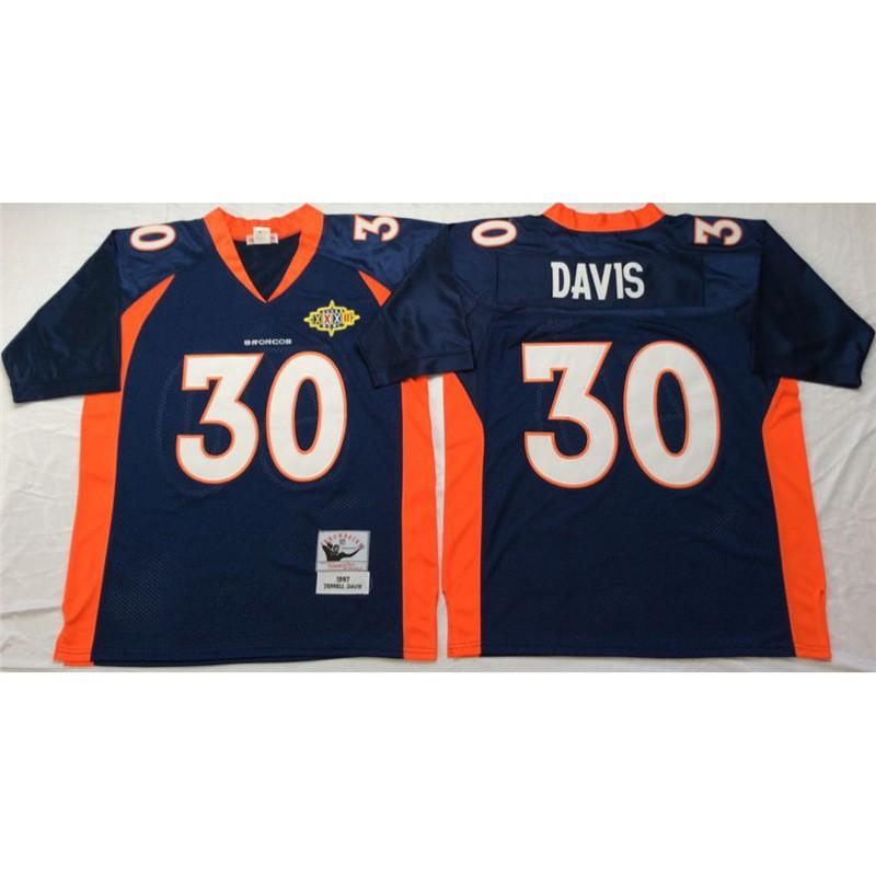 Denver Broncos Retro 84 Hall Of Fame Camiseta de Rugby para Hombre y Mujer Mezcla de Algodón Ropa Deportiva para Aficionados