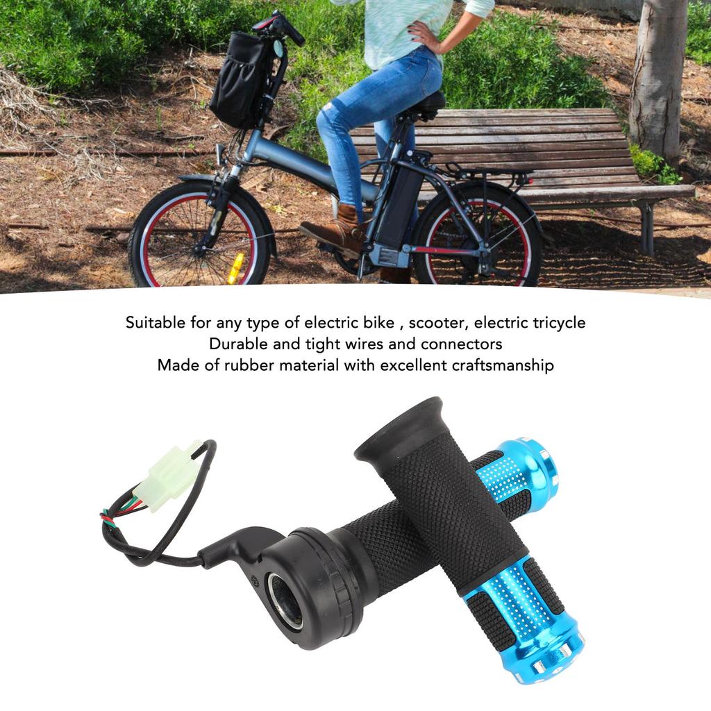 1 Pair Universal Electric Bike Scooter Throttle Handle Electric Tricycle Throttle Handle Grip Handlebar