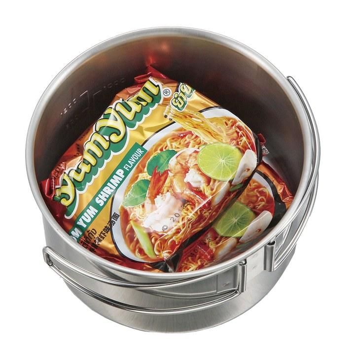 [Captain Stag] Barbecue Pot Stainless Steel Ramen Cooker 2L M-5511
