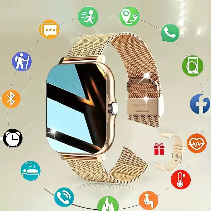 New Full Touch Screen Smart Watch for Men Women Gift Sports Fitness Watch Bluetooth Call Digital Smartwatch