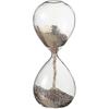 Hourglass Decoration In Glass And Gold Glitter Sand