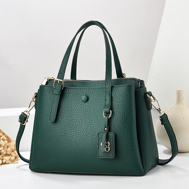 Neue trendige, stilvolle, gute Textur, Litschi-Muster, elegante, praktische Schulterhandtasche für Damen zum Pendeln