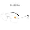 Ultra-Light Frameless HD Reading Glasses with Anti-Blue Light for Middle-Aged & Elderly