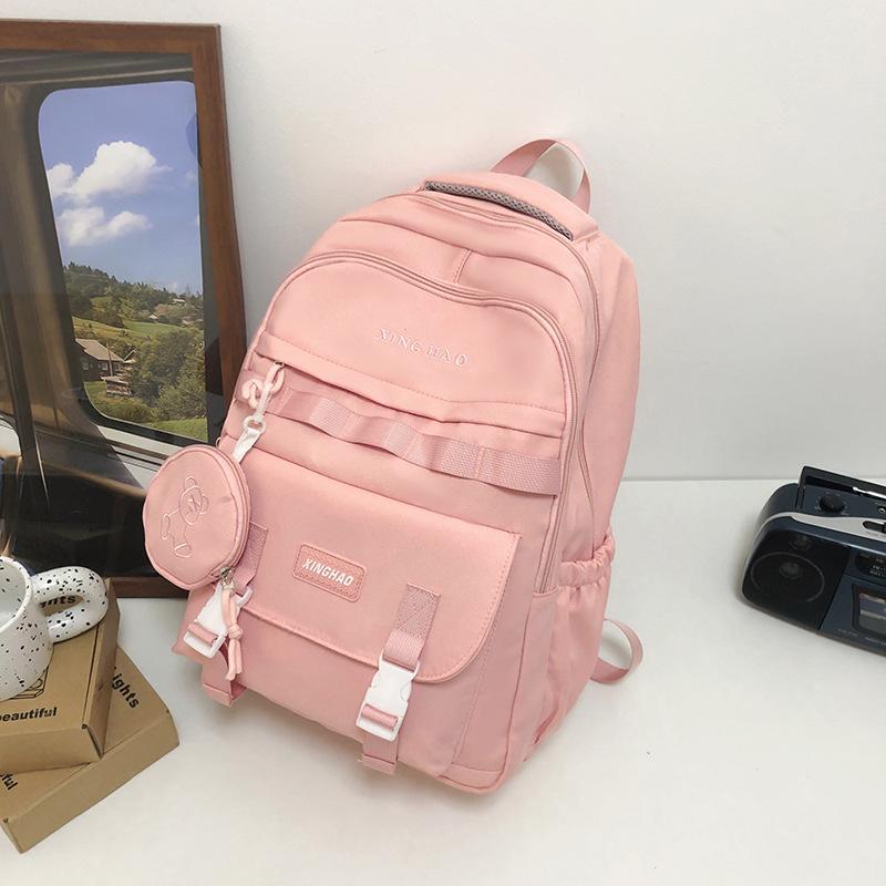 School bag new large-capacity high school backpack lightweight burden reduction ridge protection waterproof middle school backpack