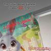 2pcs   2D FLAT PRINTING Curtains (Without Rod) EasterBunnyGarden Light Filtering Modern Curtains Polyester Easy Install Curtains