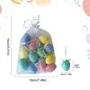 Easter Small Eggs 12X Toy Easter Eggs Colorful Decorations Reusable Spring Holiday Scene Props Seasonal Table Eggs Decors For