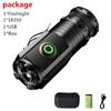 LED Mini Flashlight Powerful Type-C Rechargeable 18350 Battery Torch  2000LM Lamp with Tail Magnet Tactical Camping Lantern