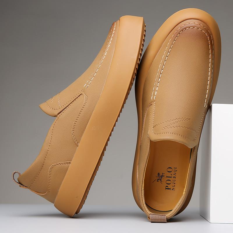 Fashion Lightweight Man Walking Flat Fashion New Mocasines Crocodile Pattern Mens Loafers Leather Classic Casual Shoes Men Slip-On Shoes