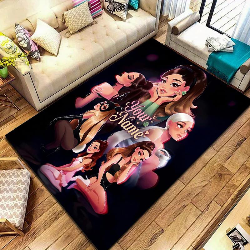 Floral Dreams Custom Name Carpet Rug For Living Room Bedroom Home Sofa Decoration Kids Play Nonslip Floor Mat