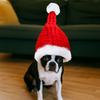 Knitted Pet Christmas Hat Red Pet Costume Pet Show Pet Headwear  Cosplay Party