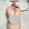 Agate Chalcedony Smiling Buddha Maitreya Pendant – Large Jewelry Gift