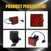 Running Brake Reverse Red 15 LED Towing Hitch Cover Light For Trucks 2" Receiver