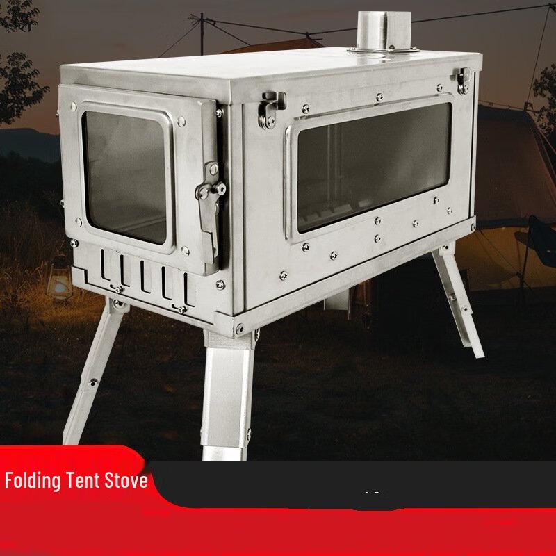 Lishin Portable Foldable Stainless Steel Camping Stove