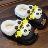 Detachable Girls' Cotton Slippers Children's Boys' Baby Autumn and Winter Fleece-Lined Warm Non-Slip Waterproof Princess Fur Slippers