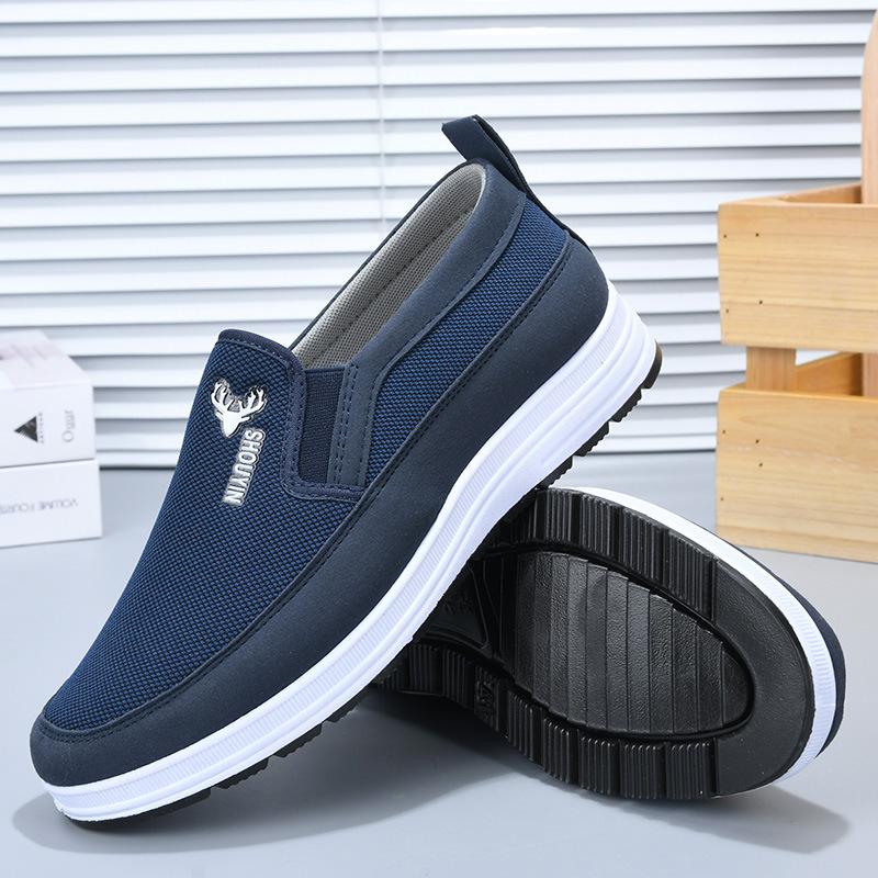 New Old Beijing Cloth Shoes Men's Shoes Spring Breathable Casual Shoes Men's Flat-soled Dad Shoes