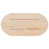 Vidaxl Blat Stołu, 60X30X2,5 Cm, Lite Drewno Sosnowe, Owalny