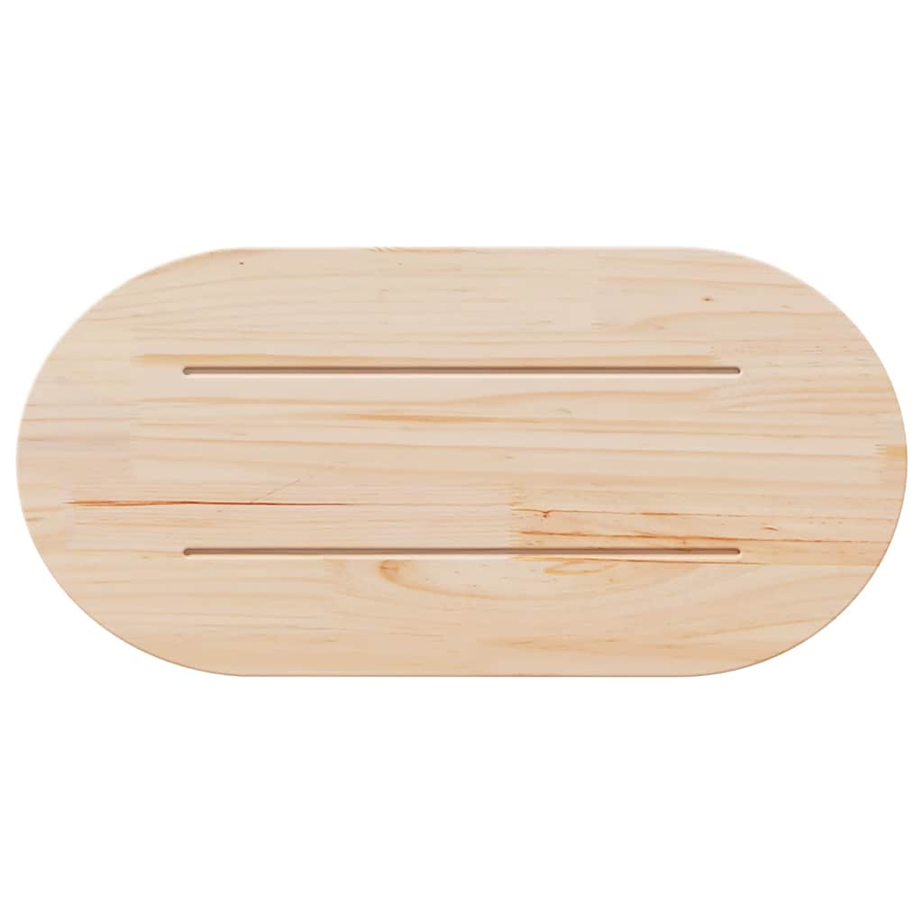 Vidaxl Blat Stołu, 60X30X2,5 Cm, Lite Drewno Sosnowe, Owalny