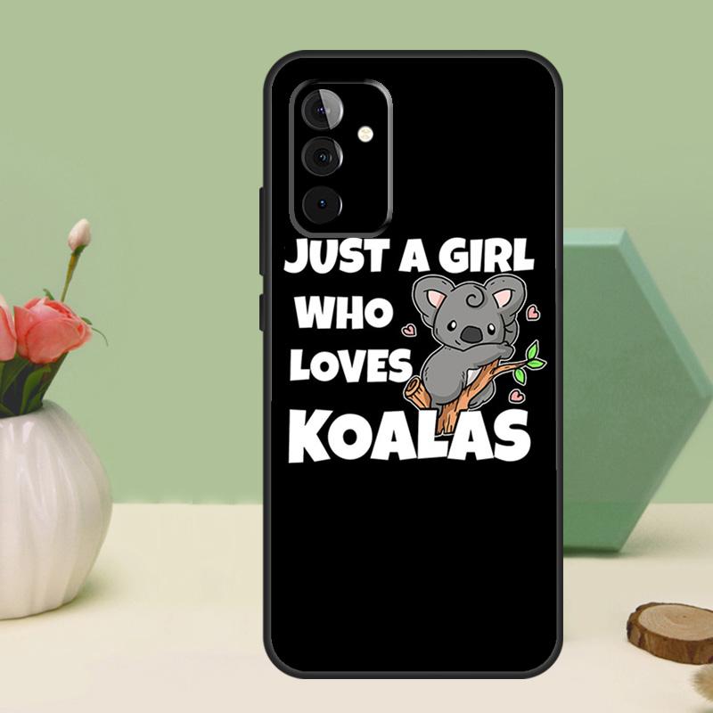 Cute cartoon watercolor animal koala For Samsung Galaxy A26 A54 A34 A14 A52 A32 A12 A13 A33 A53 A15 A16 A36 A56 A06 A35 A55 Case