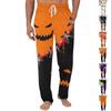Men's Casual Lounge Pants with Halloween Themed Print Adjustable Drawstring Waist Relaxed Fit Sleepwear Bottoms for Home Use