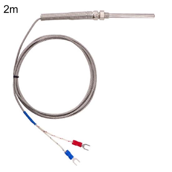 1/2/3/4/5m 50mm Probe K-Type Thermocouple Temperature Sensor Meter M8 Thread