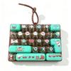 Cartoon 26-Key Keychain 26 Key Grid Keycap Clicker Mechanical Keyboard Keychain  Bag Charm