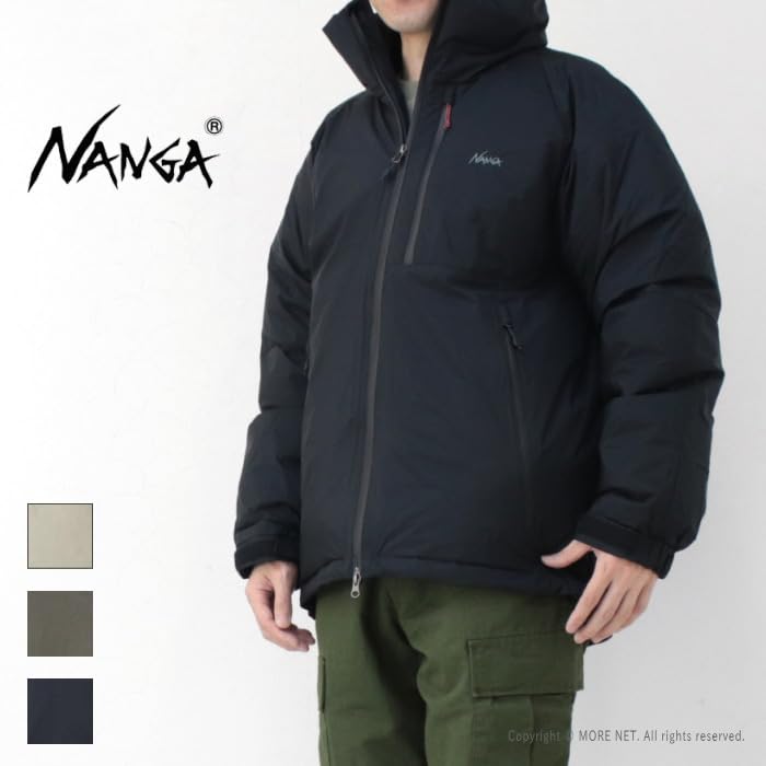 NANGA Aurora Stand Collar Down Black Men's Jacket, N1asBKH5,