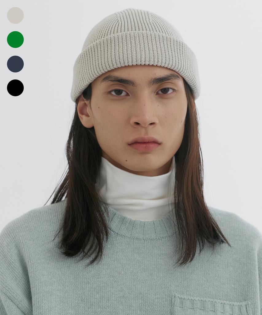 KNITTED Cotton Crop Beanie 4 Colors
