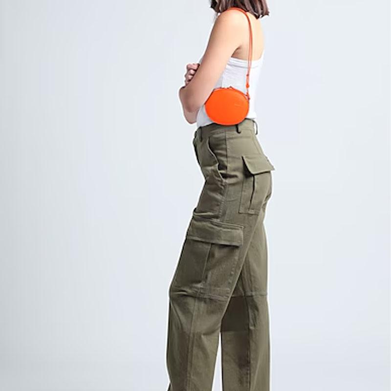 Maison Margiela Iconic Four Stitch Adjustable Shoulder Strap Lambskin Crossbody Bag Small Women bags Orange SB3WG0013P4768T3159