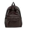 Schoolbag Retro Soft Leather Commuter Backpack Women's 1011 Spring and Summer New College Student Schoolbag Lightweight Travel Backpack Large Capacity