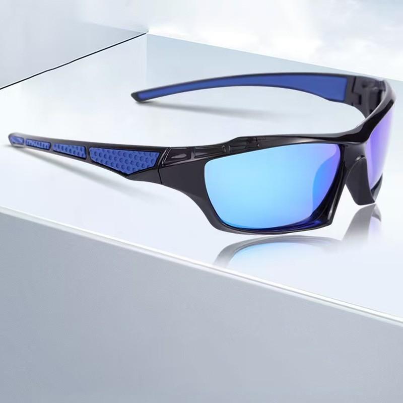 

New cycling sunglasses mountaineering bicycle color film silicone foot sunglasses